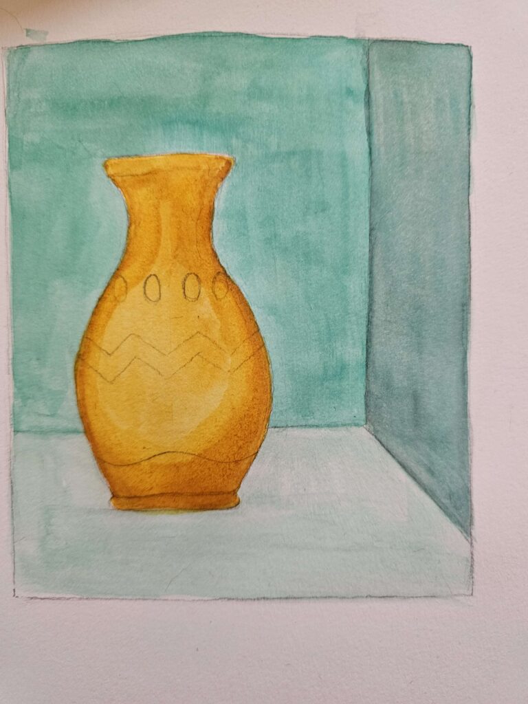 watercolor tutorial vase 3