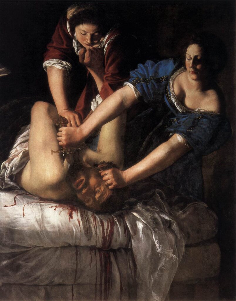 Artemisia Gentileschi Painting Judith Slaying Holofernes