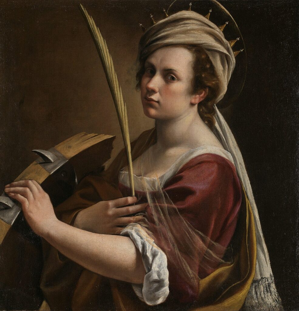 Artemisia Gentileschi Self Portrait Painting, Famous Women Artists